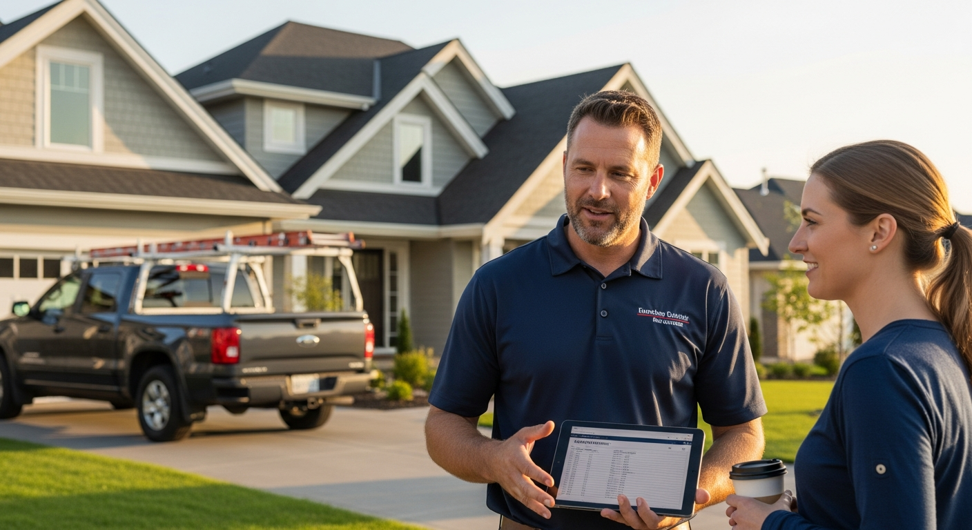 Local Denver roofer inspecting a residential roof